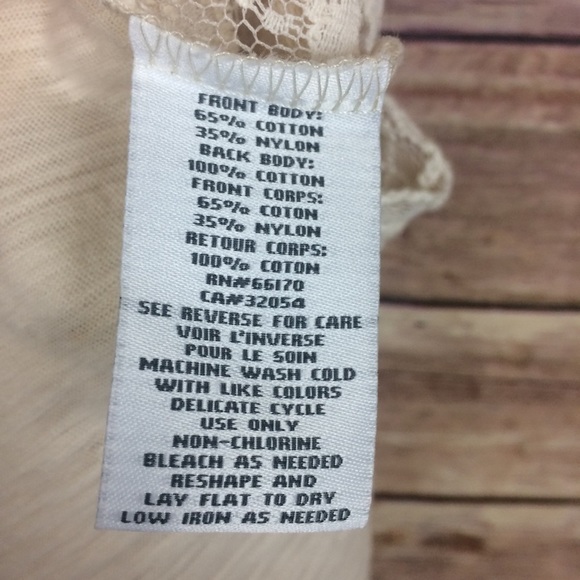 Urban Outfitters | Cream Lace Front Racerback Top - Picture 7 of 8